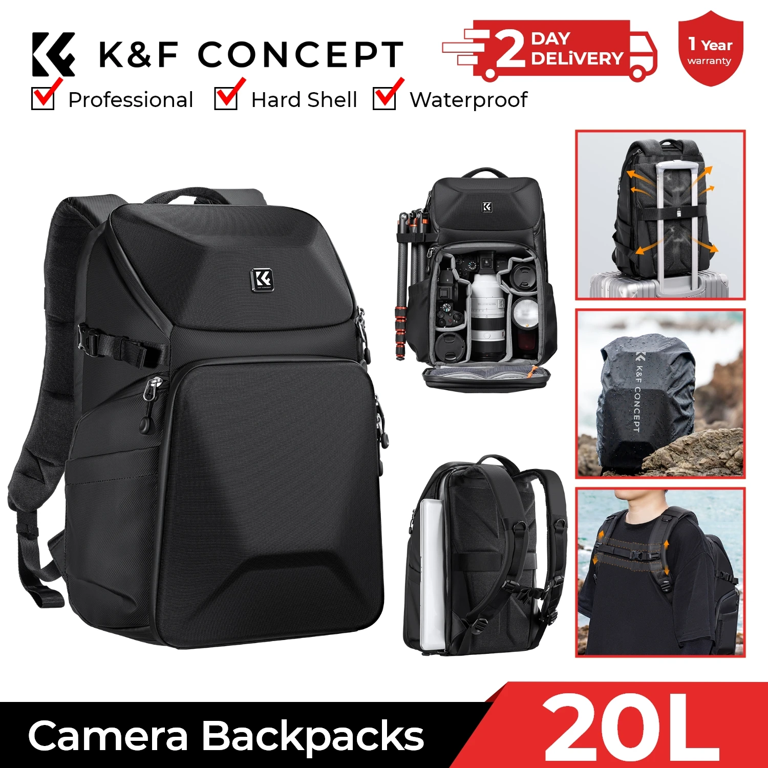 Phone Accessories For Photography - Mochila para Cámara K&F CONCEPT de