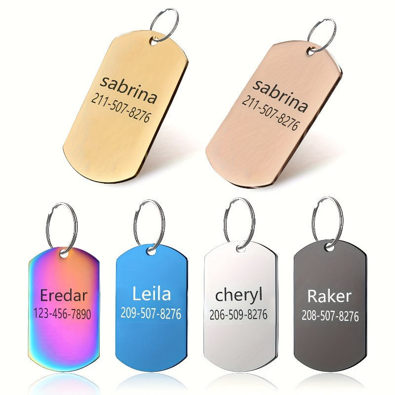 Phone Accessories And Names - Placa de Identificación Personalizada para Perros