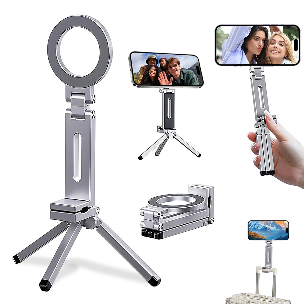 Phone Accessories For Photography - Trípodes para Teléfono, Soporte Magnético Plegable