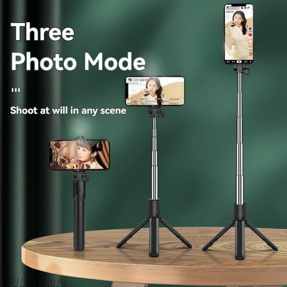 Phone Accessories Brand - Trípode inalámbrico Bluetooth para selfies con