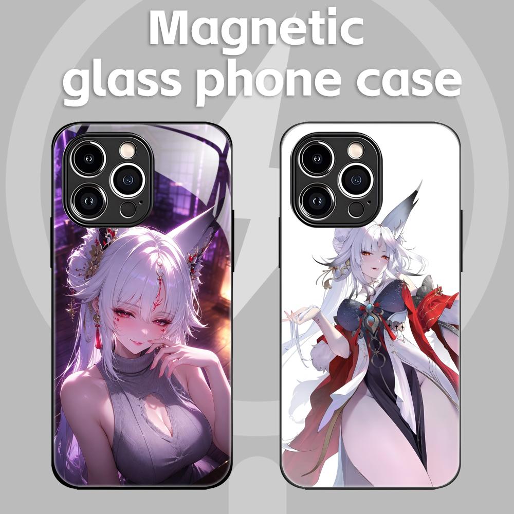 X Phone Accessories - Funda Magnética de Vidrio Wuthering Waves