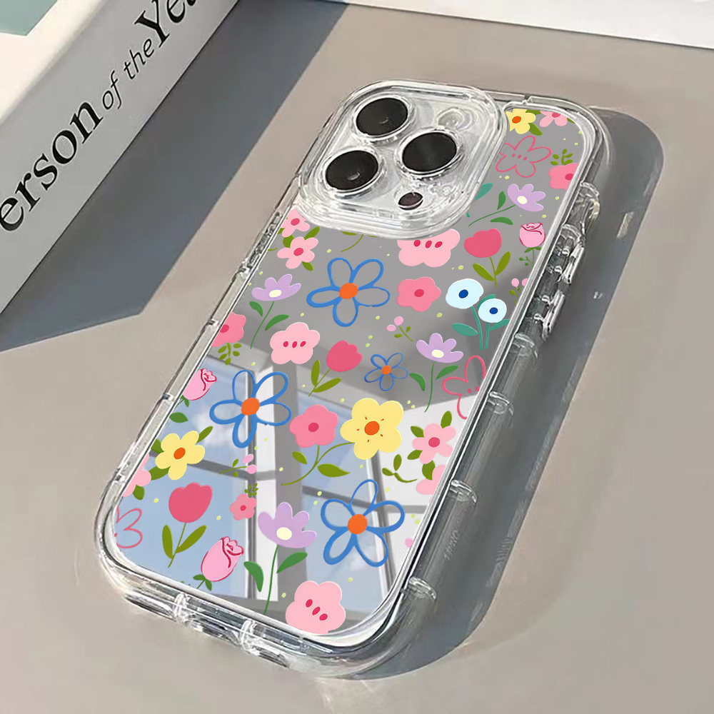 X Phone Accessories - Funda de Teléfono con Espejo Plateado