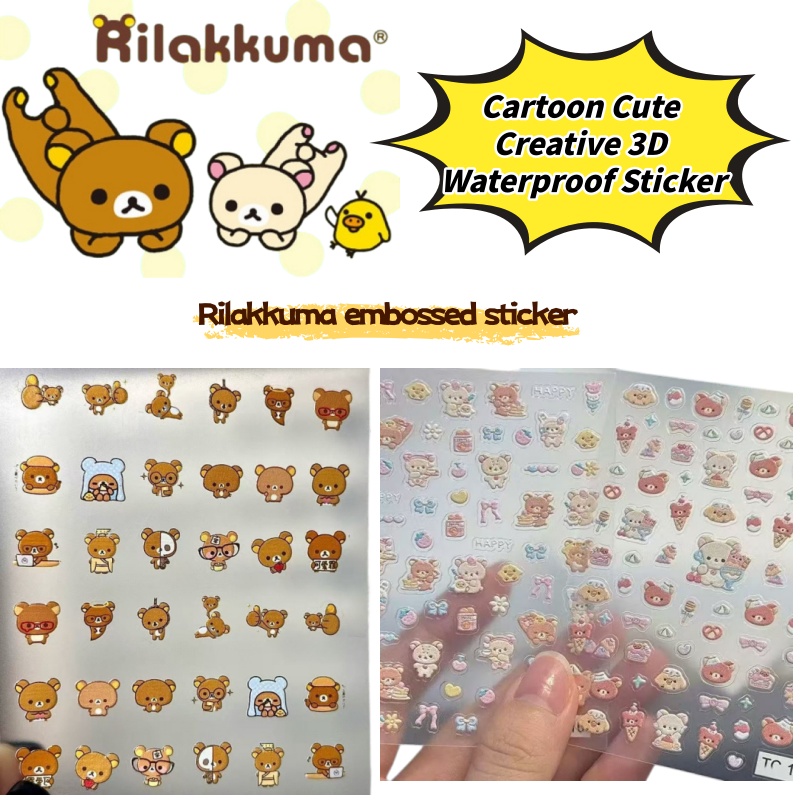 Phone Accessories For Photography - Pegatinas creativas de oso relajado y