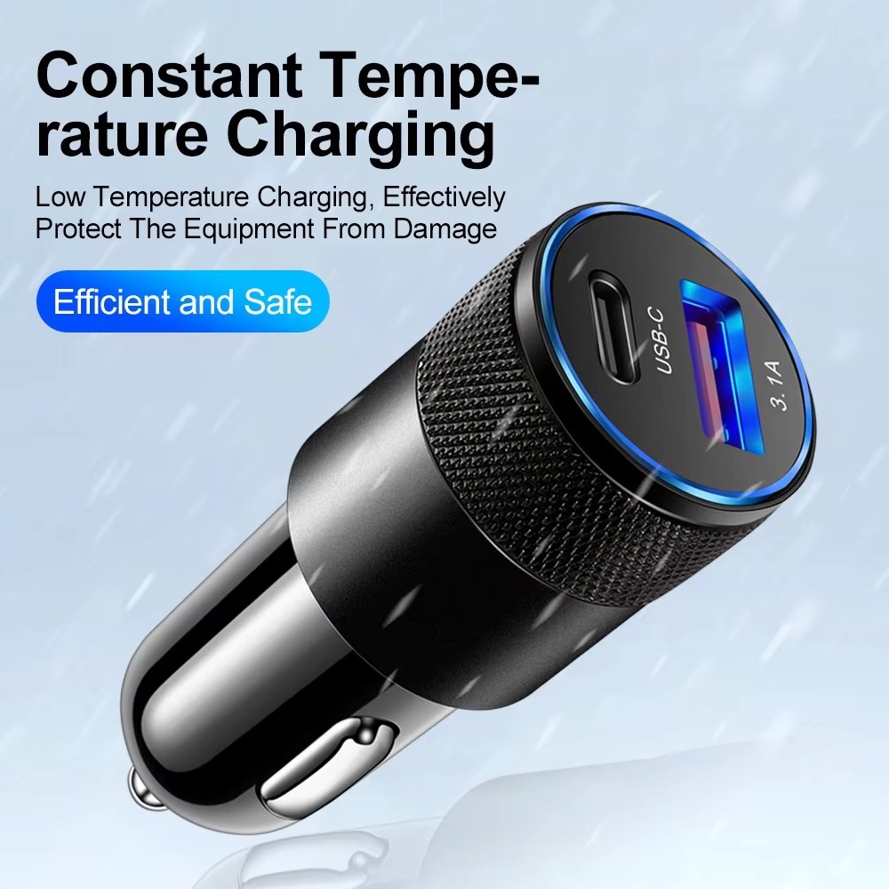 Cargador de coche USB 3.1A tip - Type C Adapter reseña y precio
