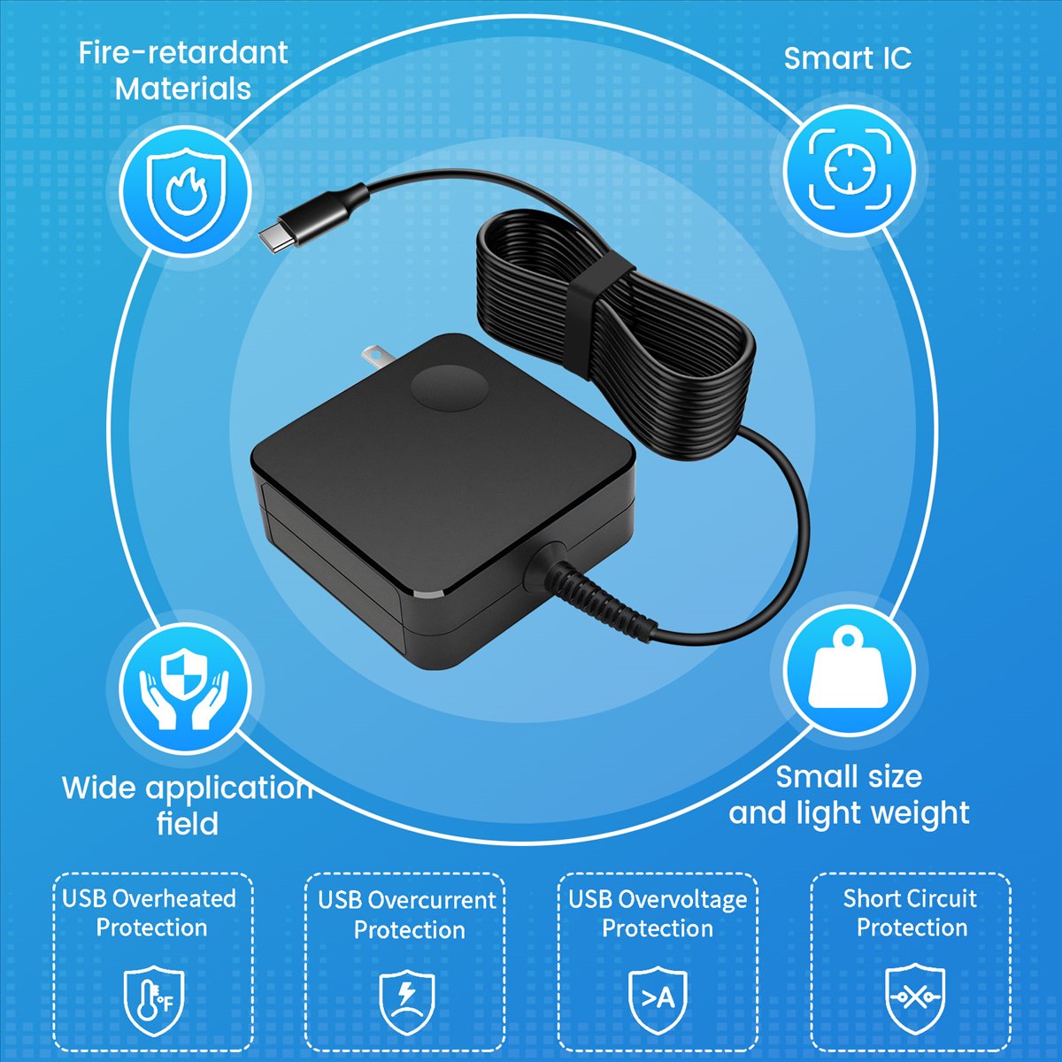 Adaptador de corriente portáti - Type C Adapter reseña y precio